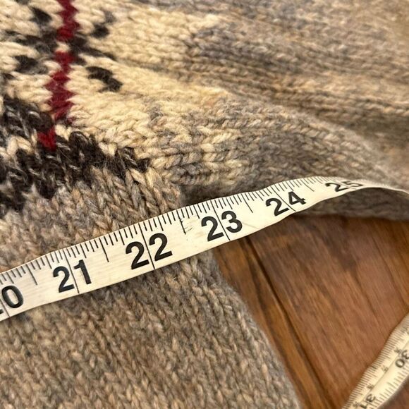 vintage Eddie Bauer Legend 100% wool snowflake cottage core sweater XL - Picture 8 of 11